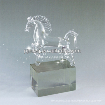 Antiguas estatuillas de cristal con soporte para regalos de Souvenris de negocios